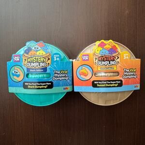 2 RMS Five Below Mystery Squishy Dumpling Shark & Sunset Edition Blind Pack